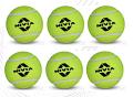Nivia Heavy Tennis Cricket Balls (6 Yellow Balls)